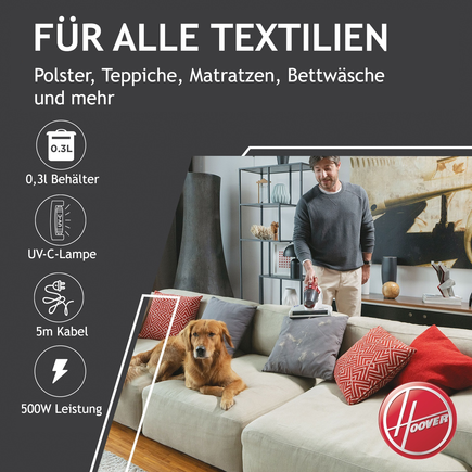 Hoover MBC500 Ultra Vortex Milbensauger (3in1)